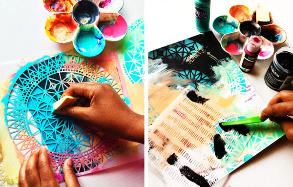 激光鏤空機(jī)能大大提高塑料手繪模板的生產(chǎn)效率！